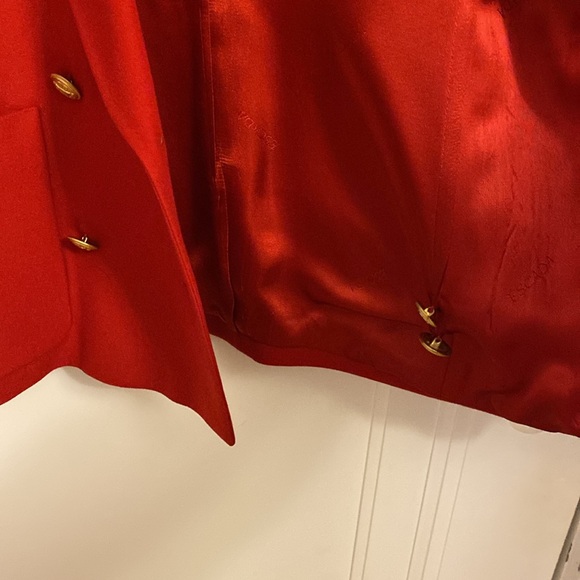 Escada Cashmere Wool Blend Double Breasted Preppy Blazer - Picture 6 of 6